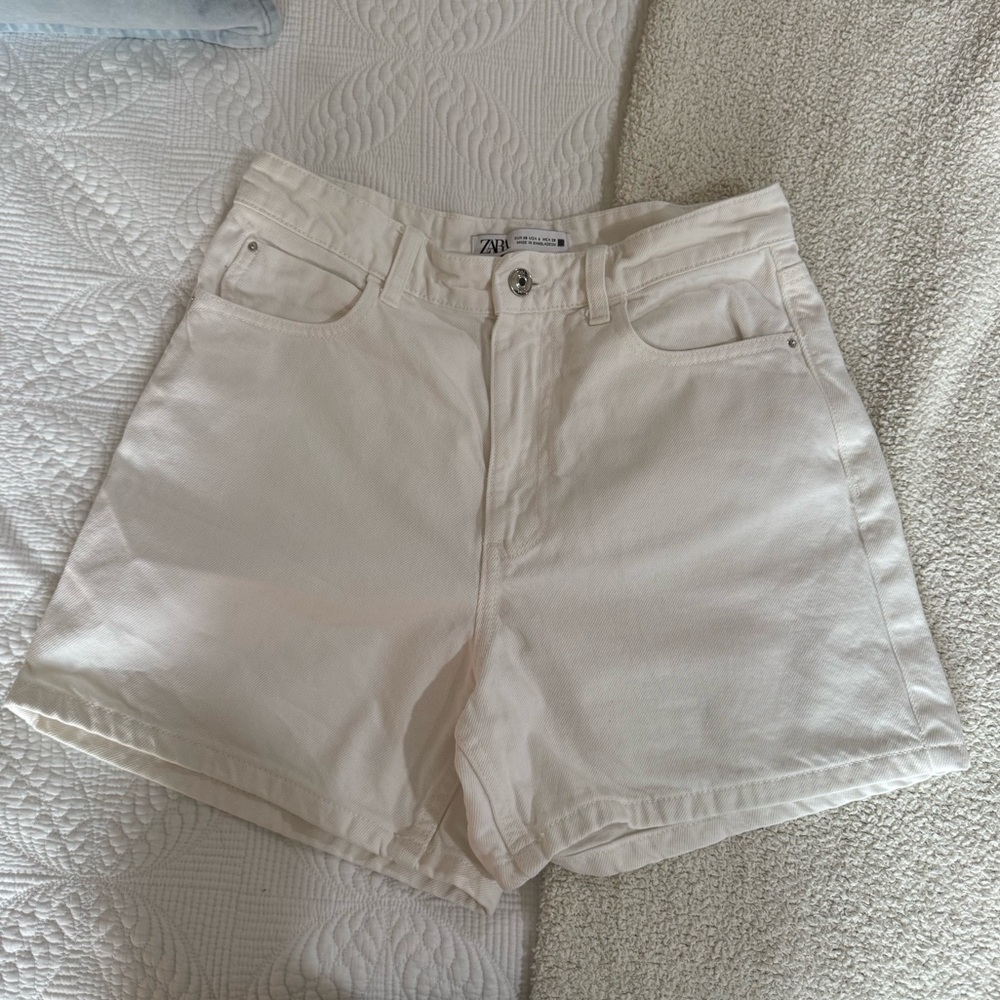 Zara High Waisted Denim Shorts